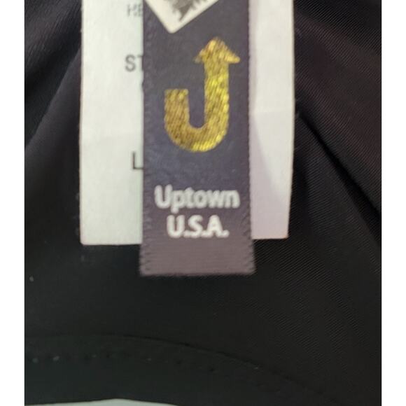 Vintage Uptown USA Black Cut‑Out One‑Piece Swimsuit Size L Made in USA Dramatic - Picture 15 of 16